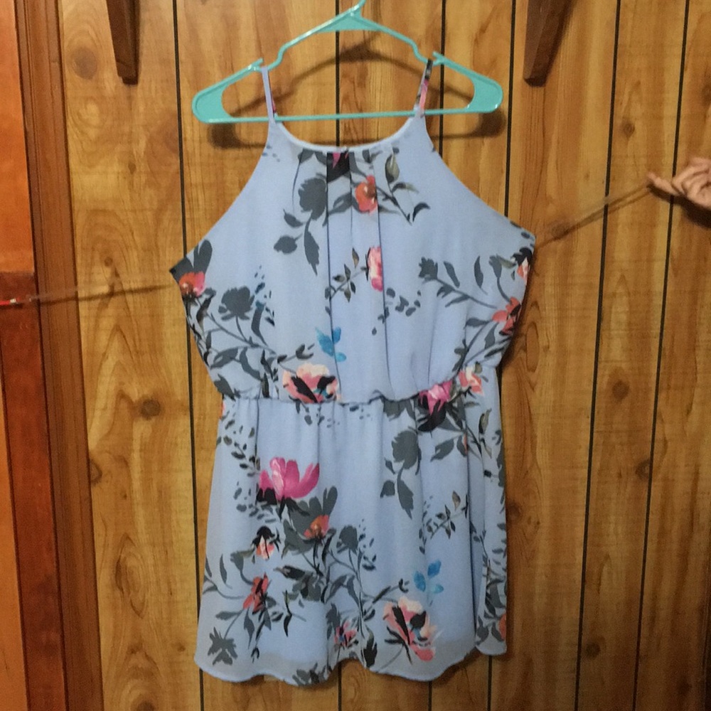 Blue floral Dress